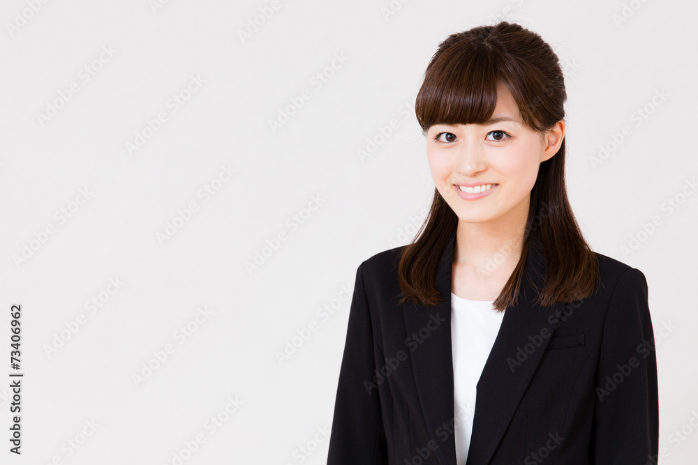 asian businesswoman on white background asian businesswoman on white background