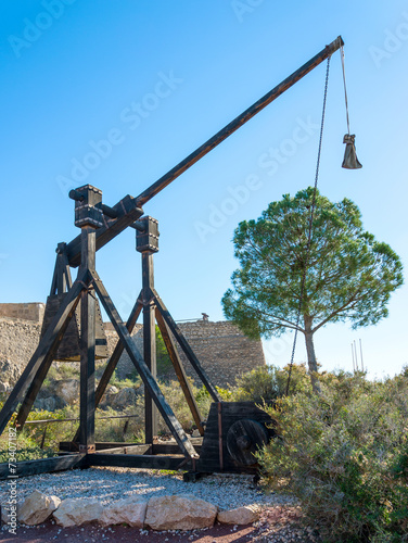 Signe Engine at Lorca Castle, Murcia Province, Spain