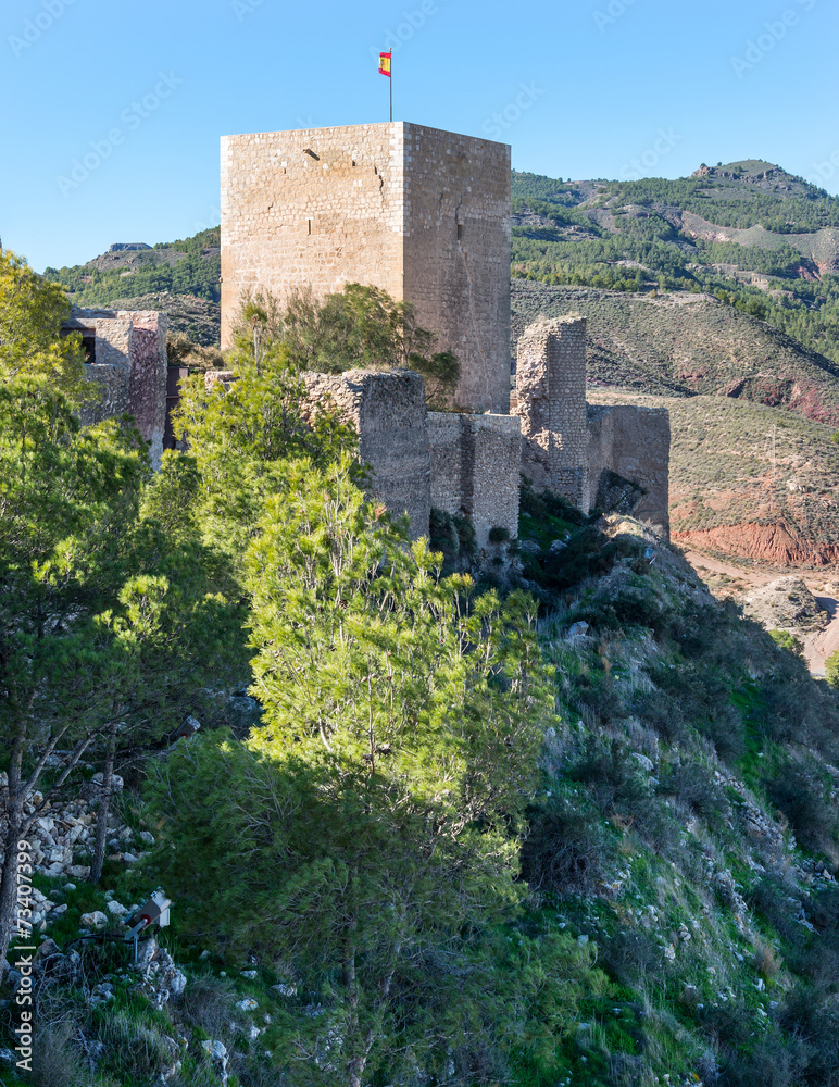 Lorca Castle Espolon Tower, Murcia Province, Spain
