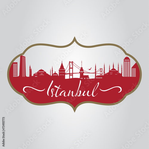 istanbul logo, icon and symbol vector illustration