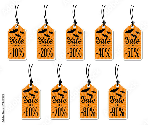 Etiketten Sale Set - Halloween