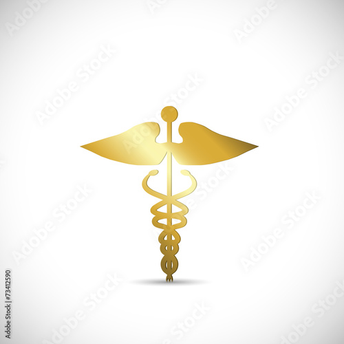 Gold Medical Symbol
