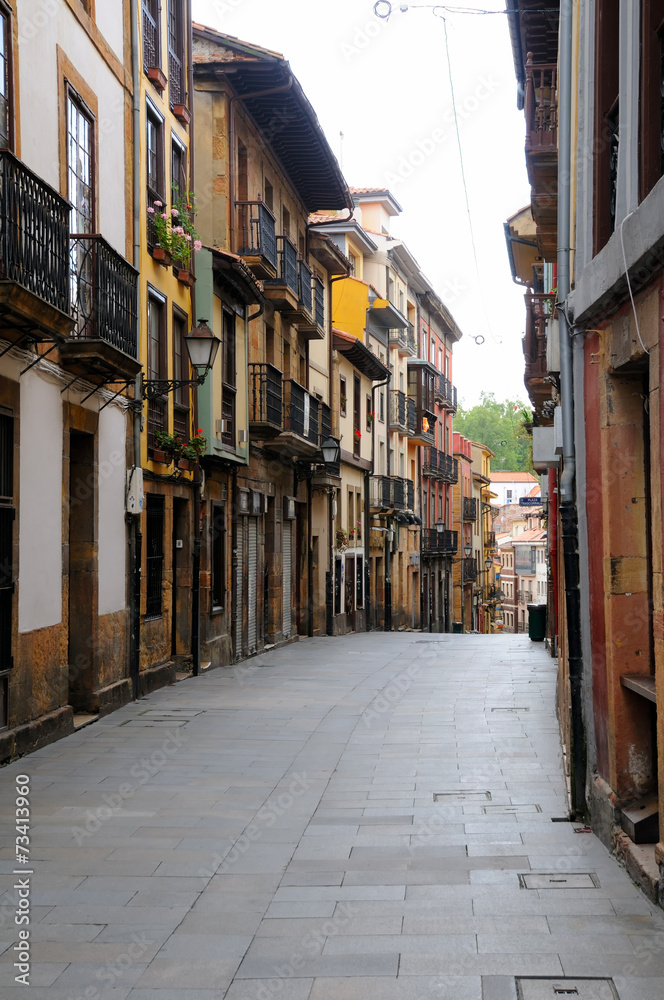 Old Town in the city of Oviedo