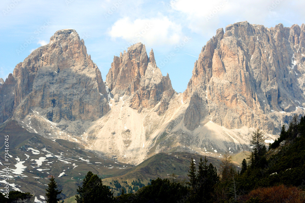 Sella pass - Sella mountain group, Italy