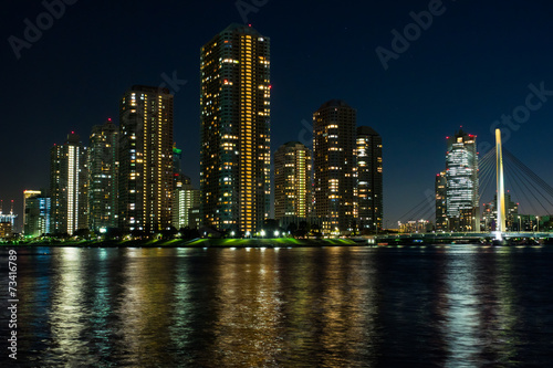 東京湾岸の夜景 © F_studio
