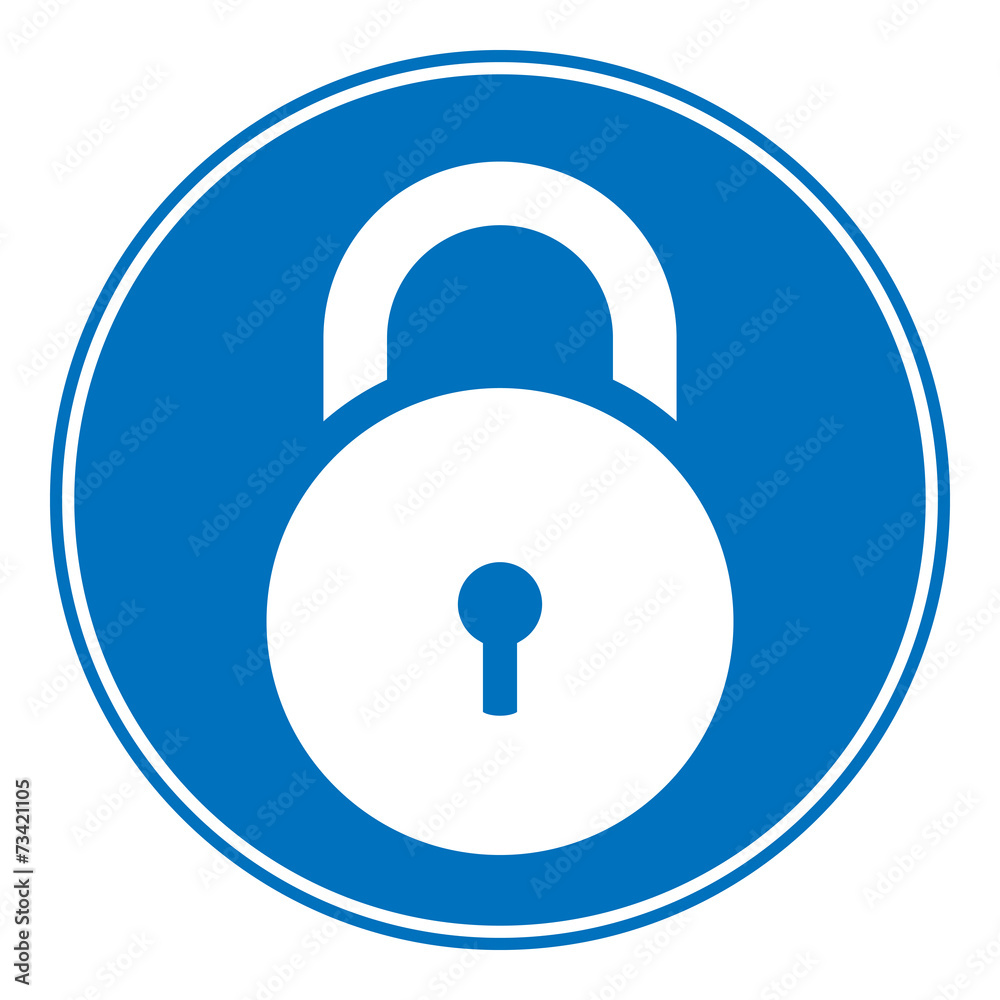Lock symbol button Lock symbol button