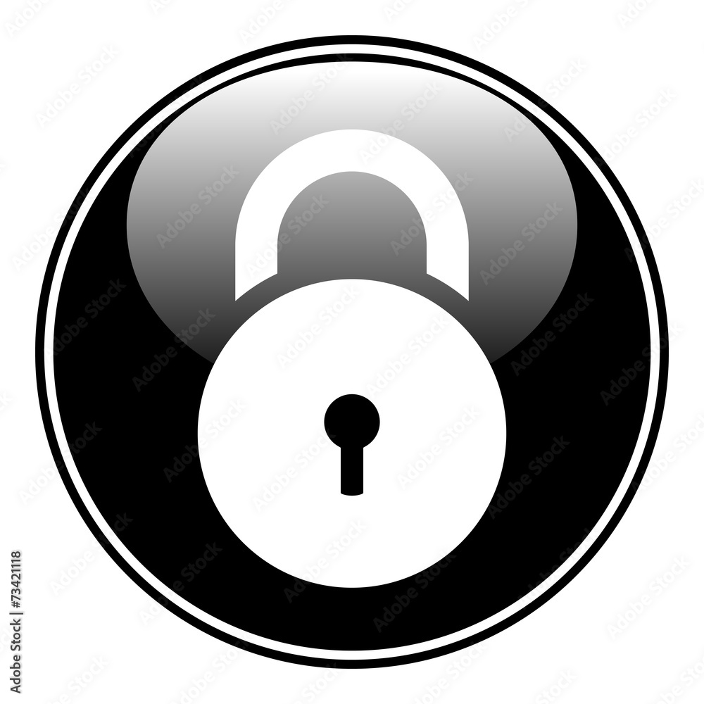 Lock symbol button Lock symbol button