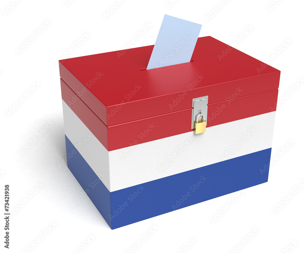 Nederland Flag Ballot Box Nederland Flag Ballot Box