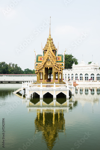 The Phra Thinang Aisawan Thiphya-Art Pavilion at Bang Pa-In Pala photo