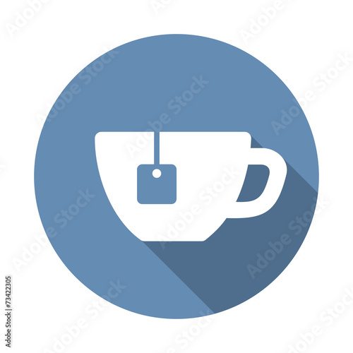 Tea Cup Icon in Flat style. Vector