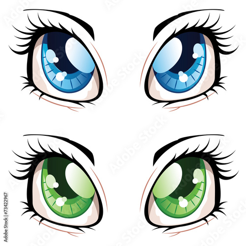 Anime Style Eyes