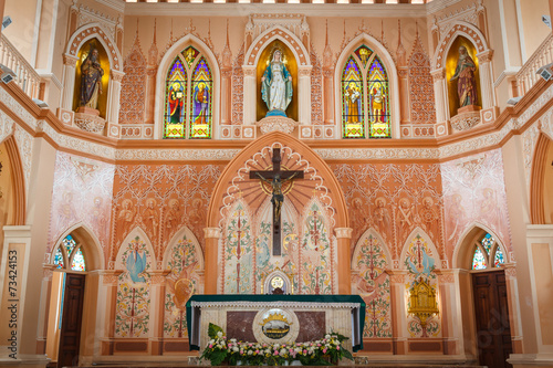 Cuadro en lienzo Catholic Church of Chuntaburi