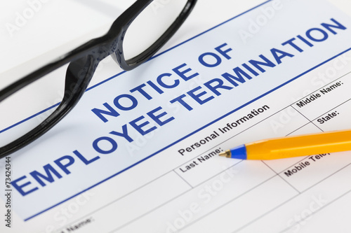 Notice of employee termination