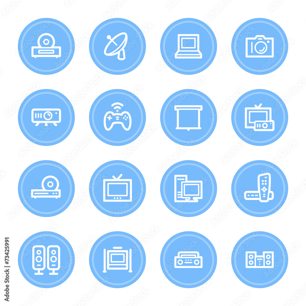 Electronic Appliances Web Icons