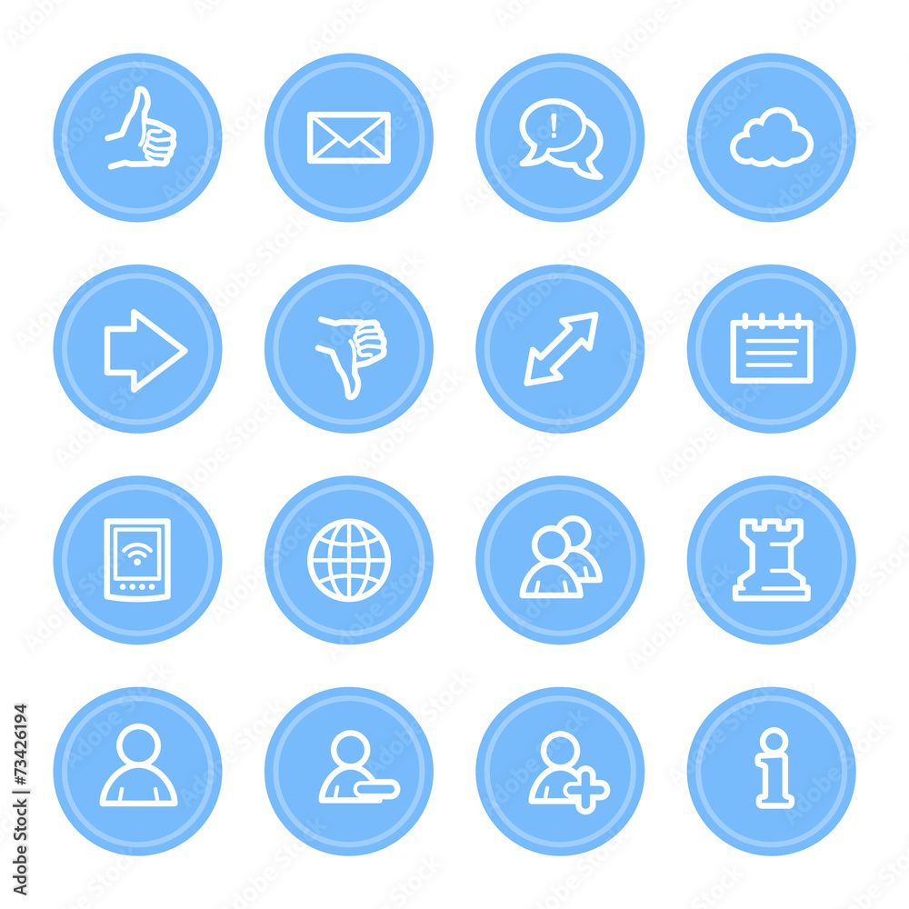 Social media web icons Social media web icons