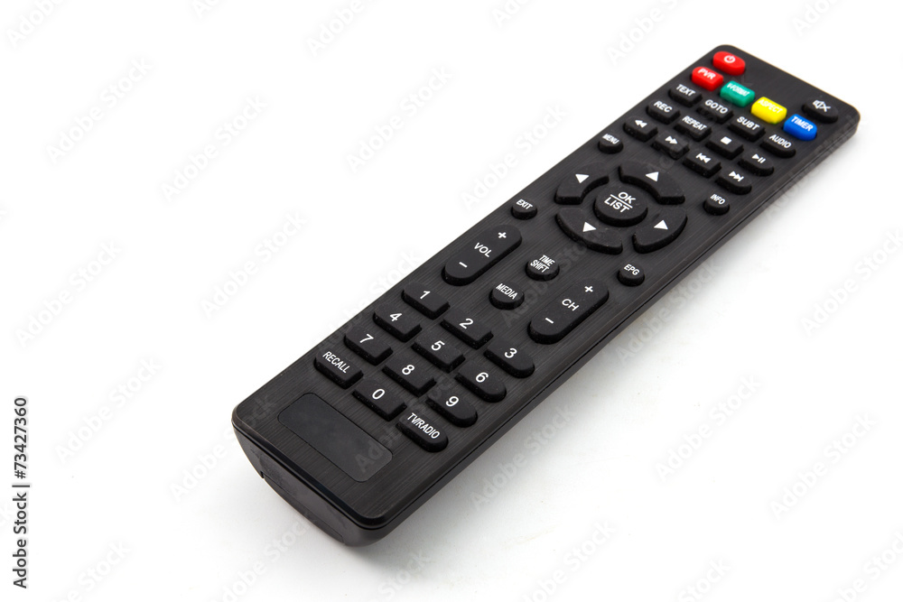remote control isolated on white background remote control isolated on white background