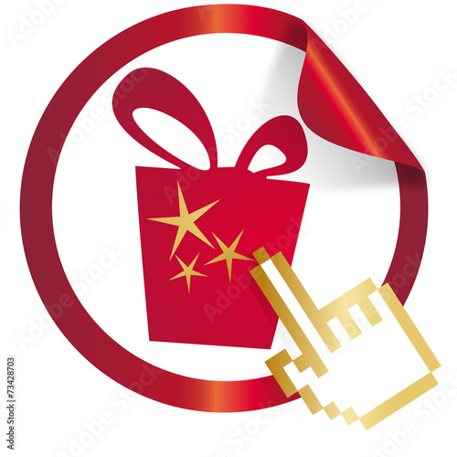 Button / Etikett Weihnachten