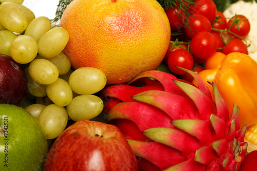 mixed fruits and vegetables