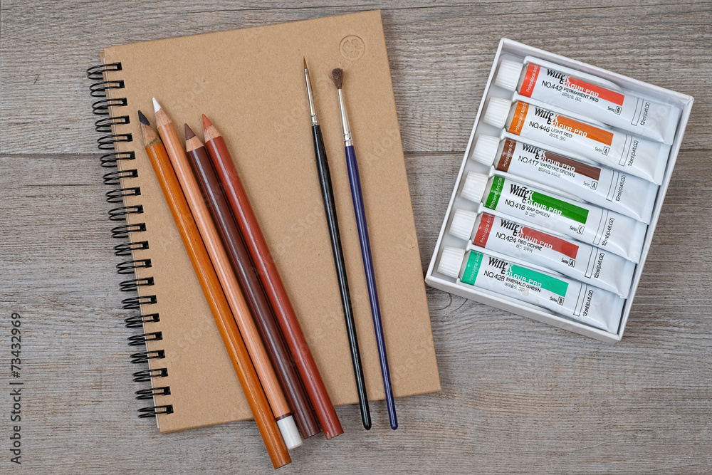 Naklejka premium carnet de dessin