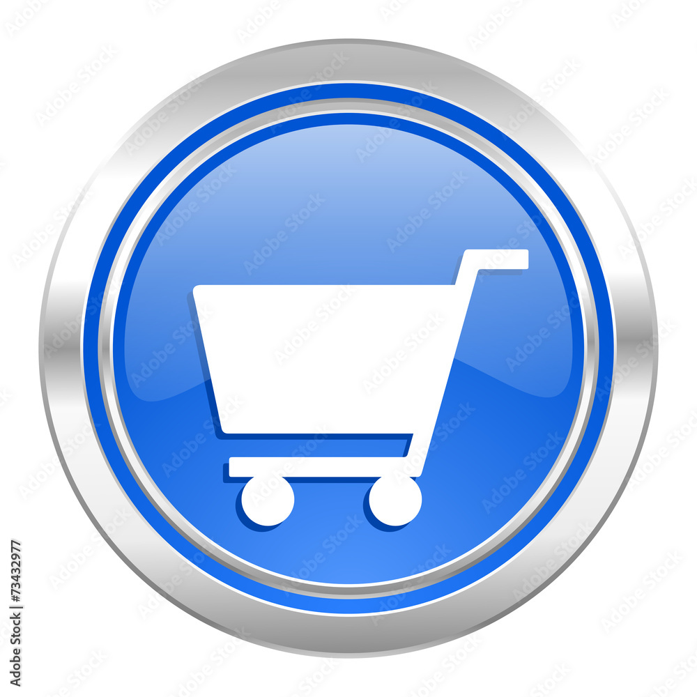 cart icon, blue button, shop sign Illustration Stock | Adobe Stock