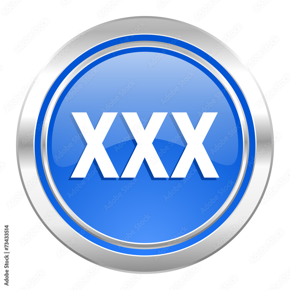 Jmxxx - xxx icon, blue button, porn sign Stock Illustration | Adobe Stock