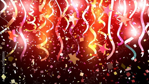Birthday background with confetti