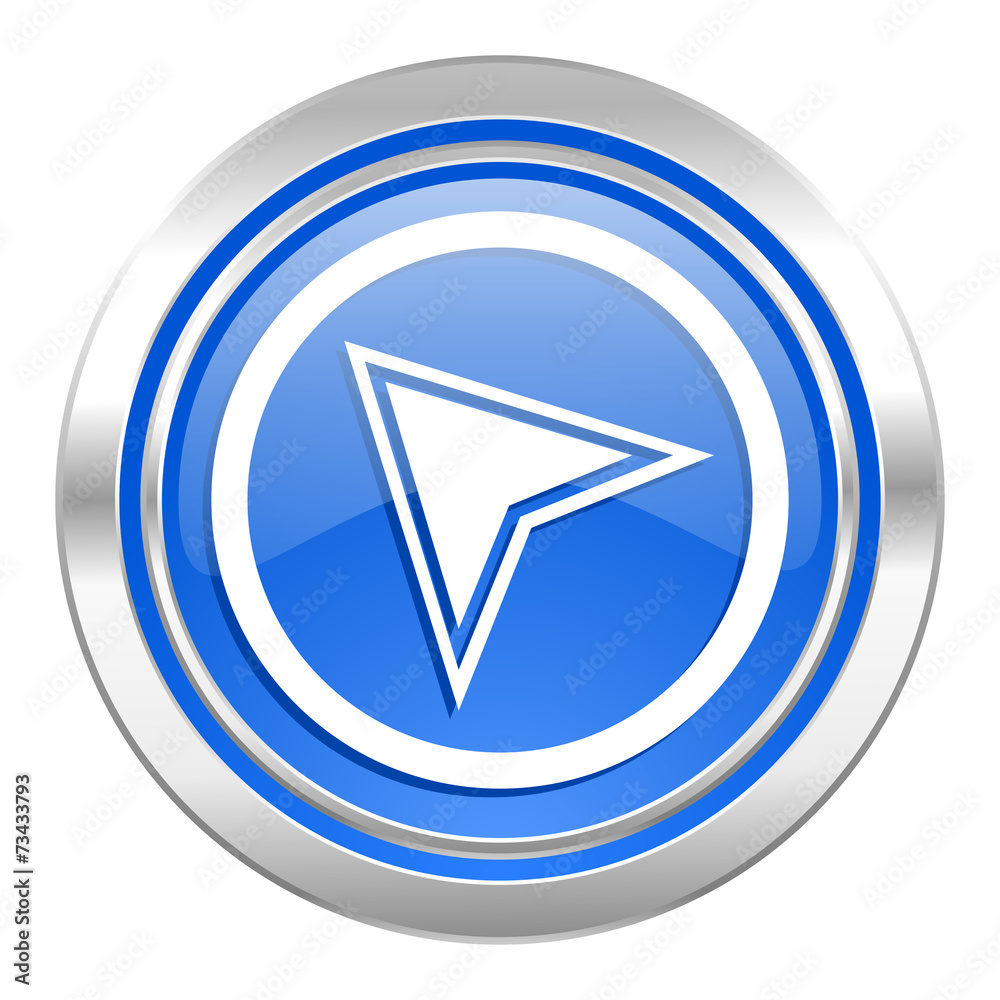 navigation icon, blue button navigation icon, blue button