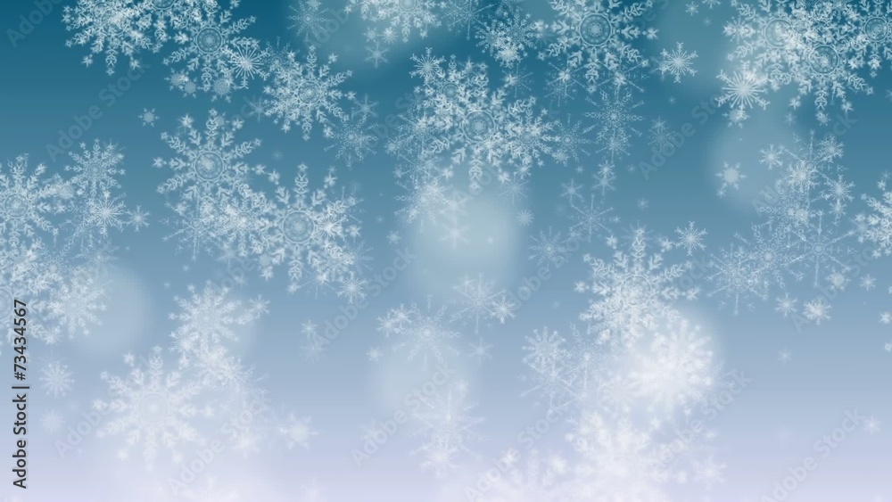 Snow Flakes Background (Blue) Snow Flakes Background (Blue)