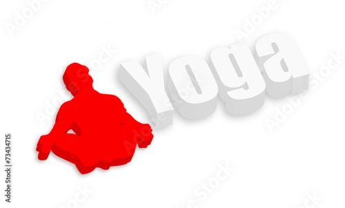3d Yoga Man Shape