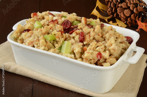 Holiday stuffing with cranberries
