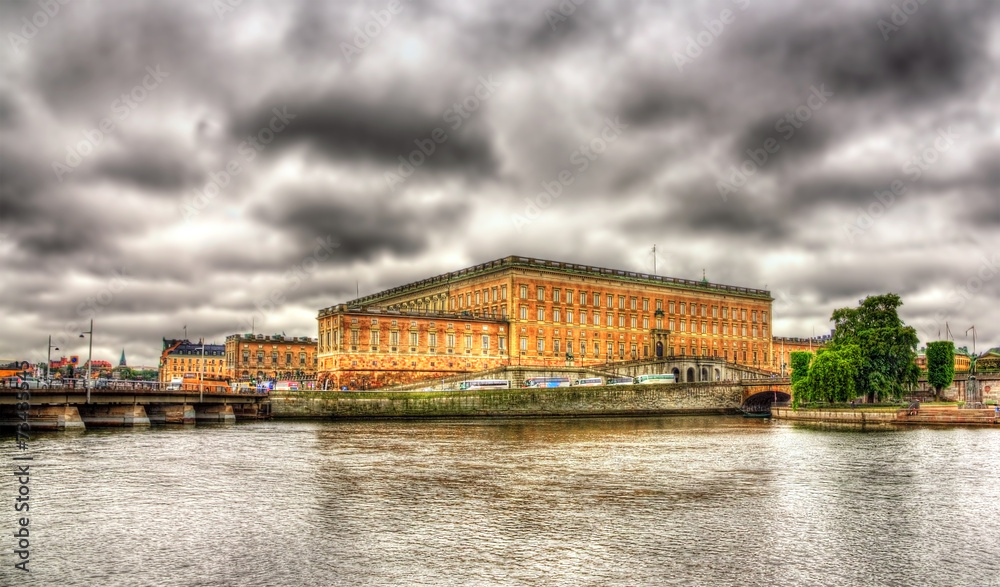View of Stockholm Royal Palace in Sweden