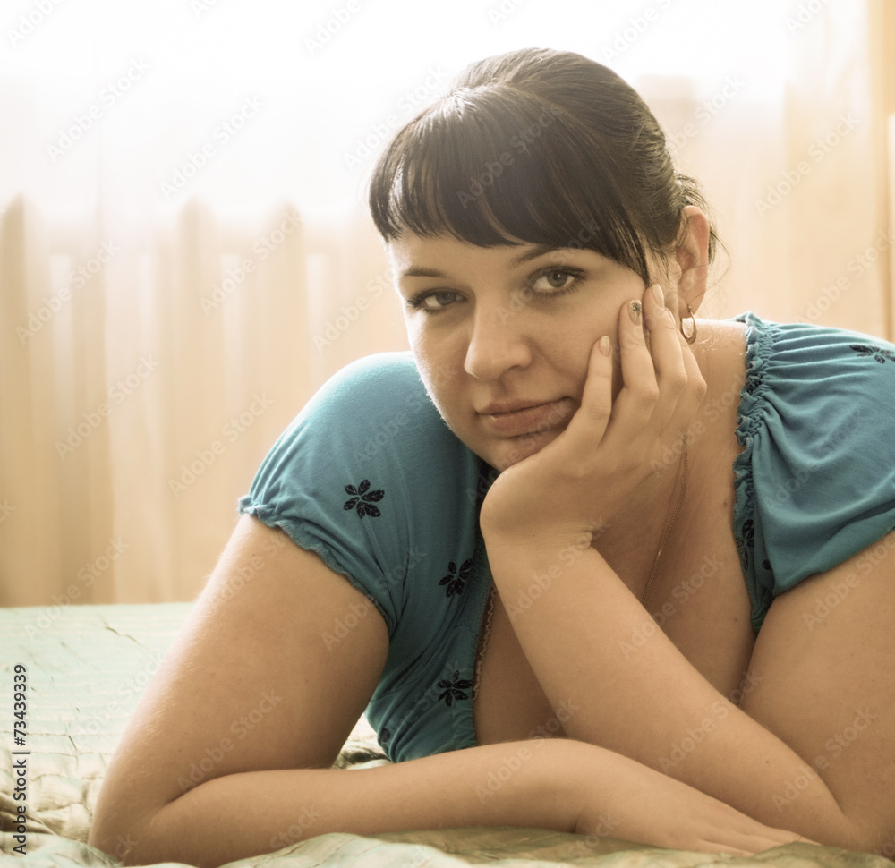 Portrait of a plump girl Portrait of a plump girl