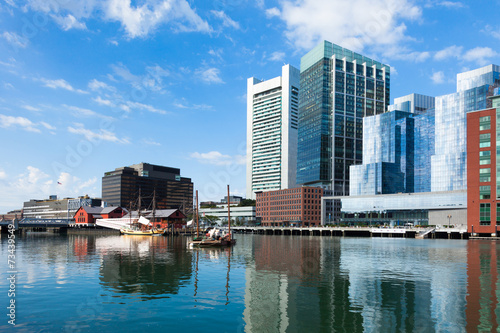 Modern buildings in The financial district waterfront in Boston © Samuel B.