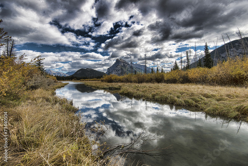 Vermilion Lakes and Mount Rundle