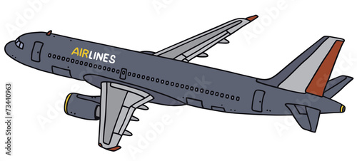 Hand drawing of an airliner - not a real type