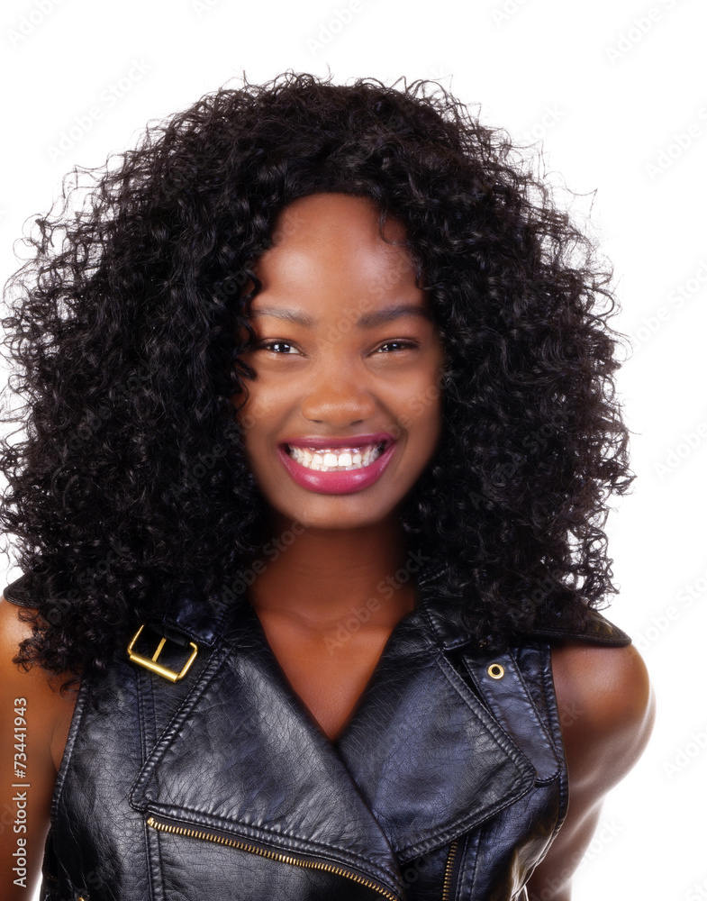 Happy Smiling Portrait Young Attractive Black Teen Happy Smiling Portrait Young Attractive Black Teen