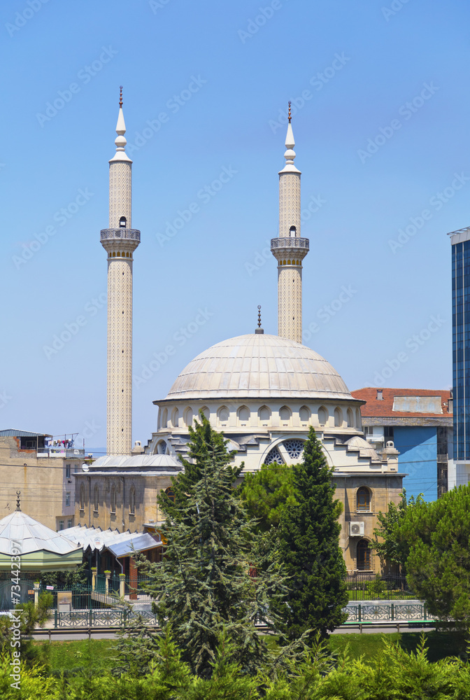 Naklejka premium Bursa city, Turkey. City view from Turkey's 4th largest city