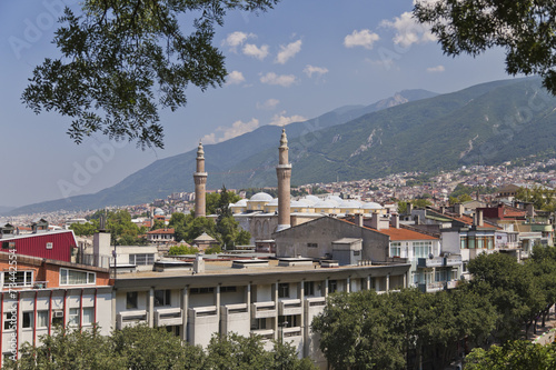 Bursa city, Turkey. City view from Turkey's 4th largest city