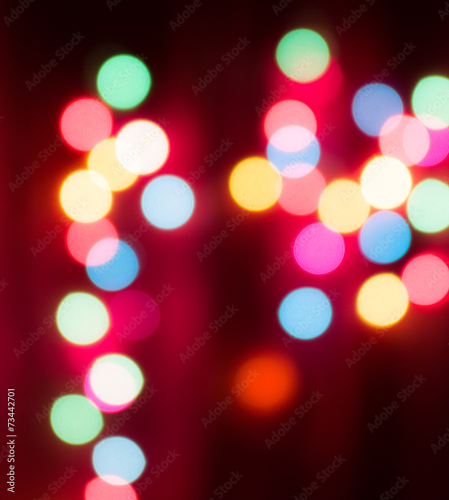 Christmas lights and bokeh they produce abstract colors. Christmas lights and bokeh they produce abstract colors.