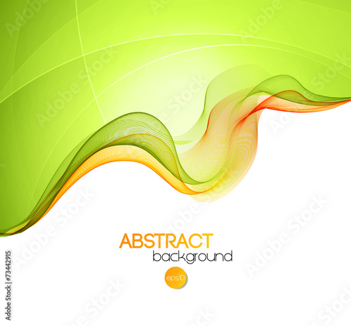 Abstract transparent wave background