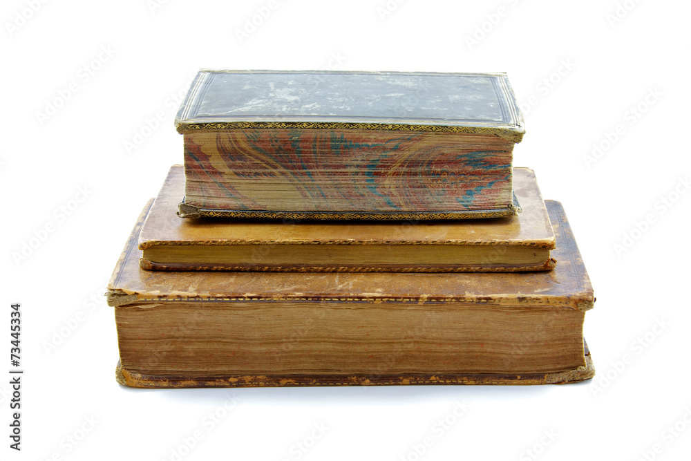 Three old books printed in the 1700's Three old books printed in the 1700's