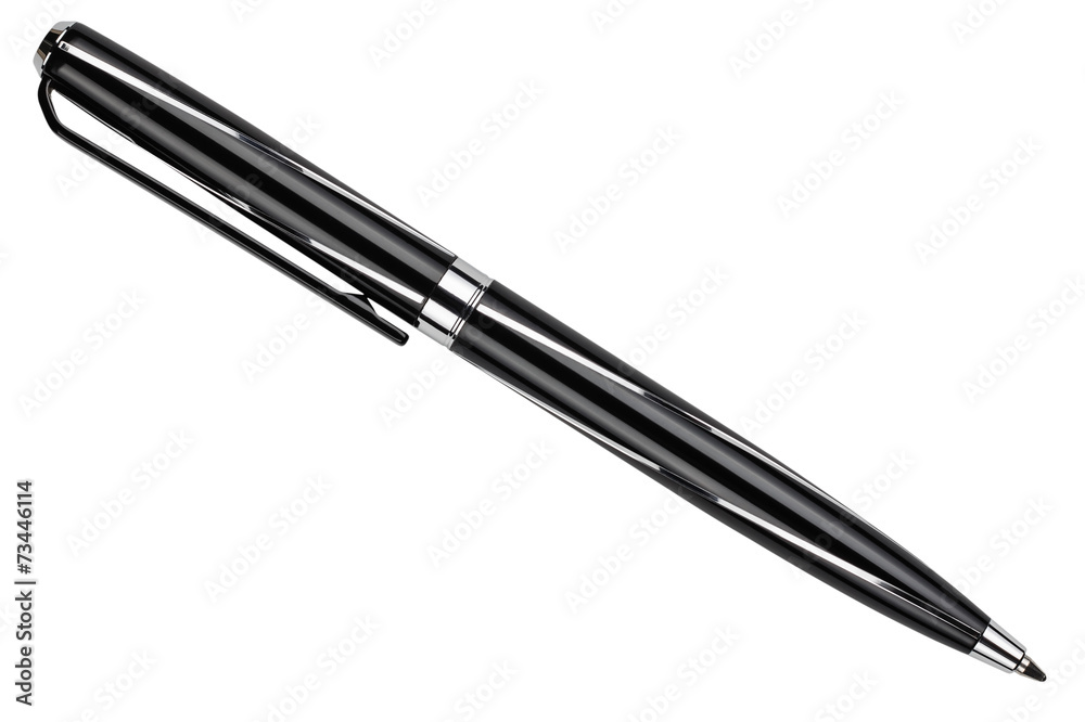 silver pen isolated on white background silver pen isolated on white background
