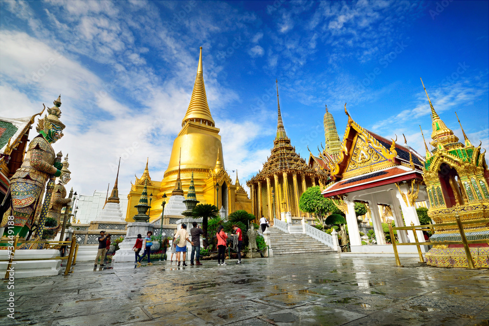 Fototapeta premium Wat Phra Kaeo, Bangkok, Tajlandia