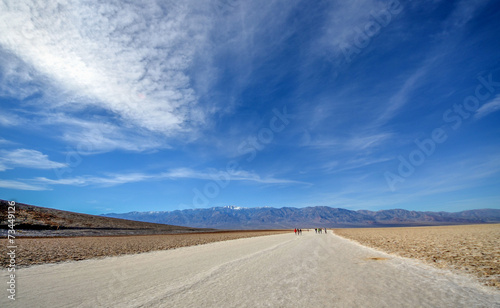Badwater basin in Death Valley national park  California