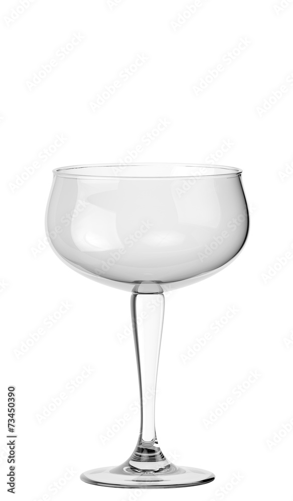 Empty wine glass on white background isolated Empty wine glass on white background isolated