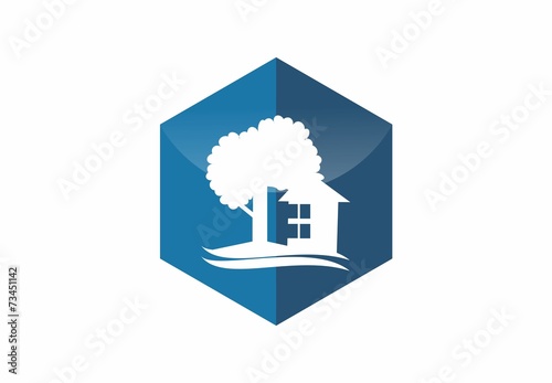 real estate,home, house, polygon, icon ,abstract, logo