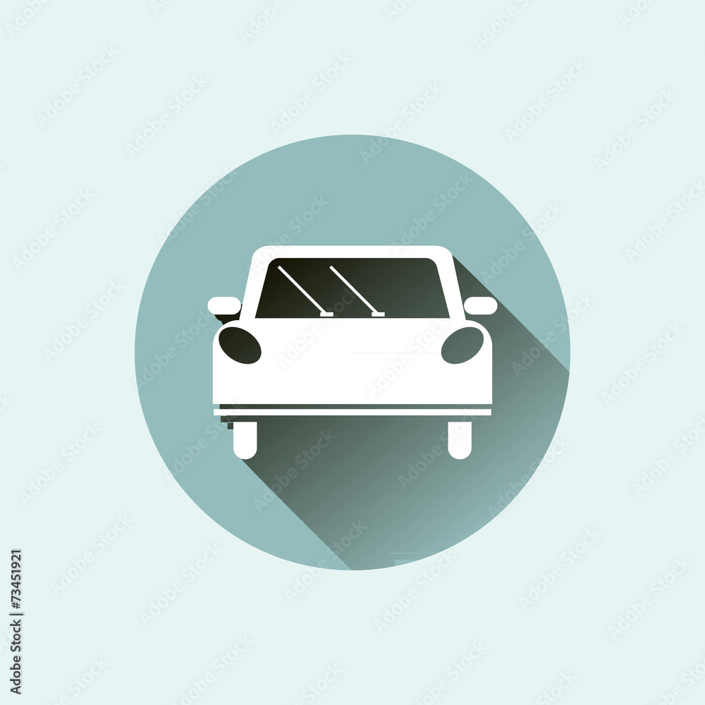 Obraz premium Icon flat element car 