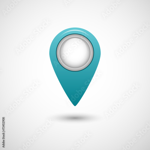 Icon pointer for map blue color on a gray background Free Download Icon pointer for map blue color on a gray background - GFXLoad
