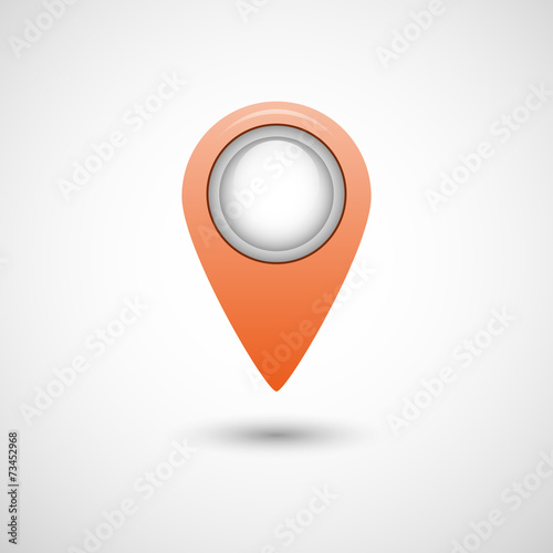 Icon pointer for map orange color on a gray background Free Download Icon pointer for map orange color on a gray background - GFXLoad