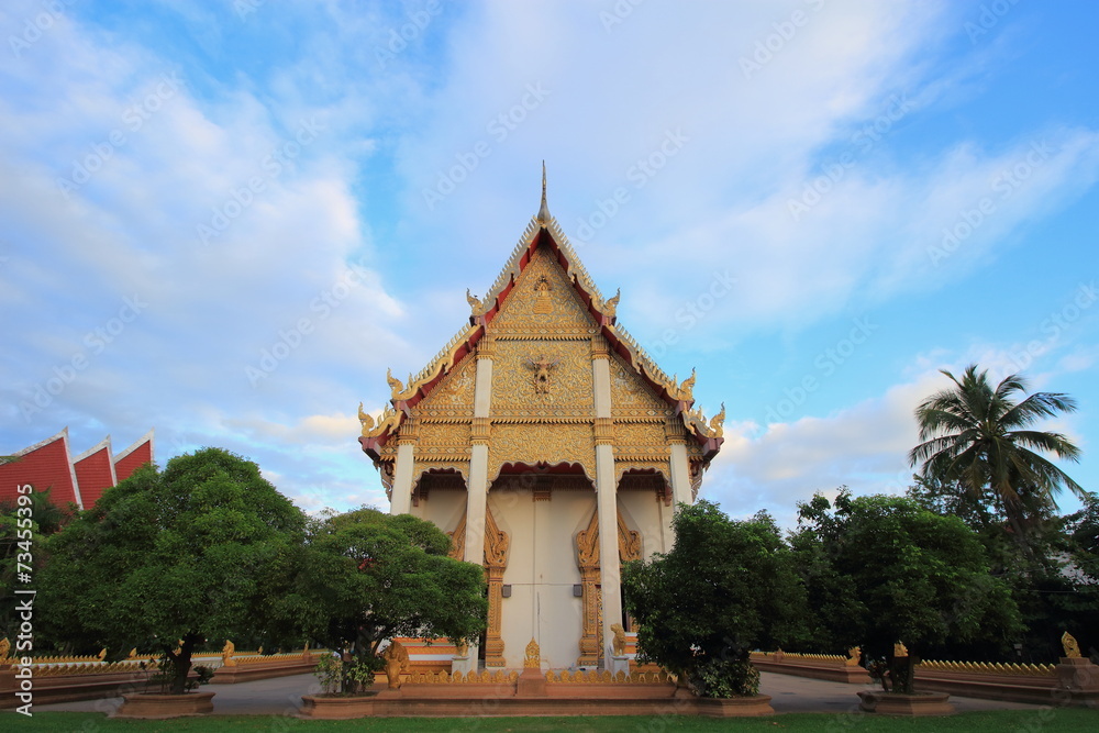 Temple at Wat Buraparam ,Ampur Mung ,Surin Temple at Wat Buraparam ,Ampur Mung ,Surin